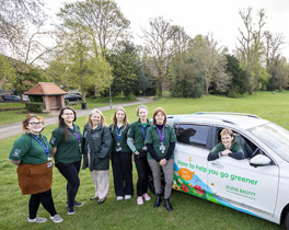 Help our borough go greener - Green Team with car
