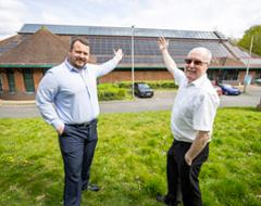 Solar boost for swimming pool - Tadley Health and Fitness Centre solar panels