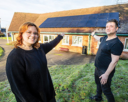 Bishops Green Village Hall solar panels