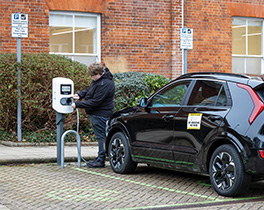 Taxi electric charging