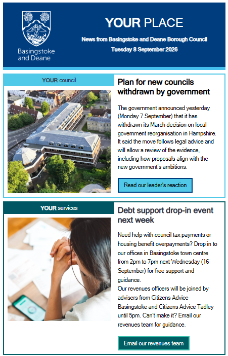 e-newsletter 8 September